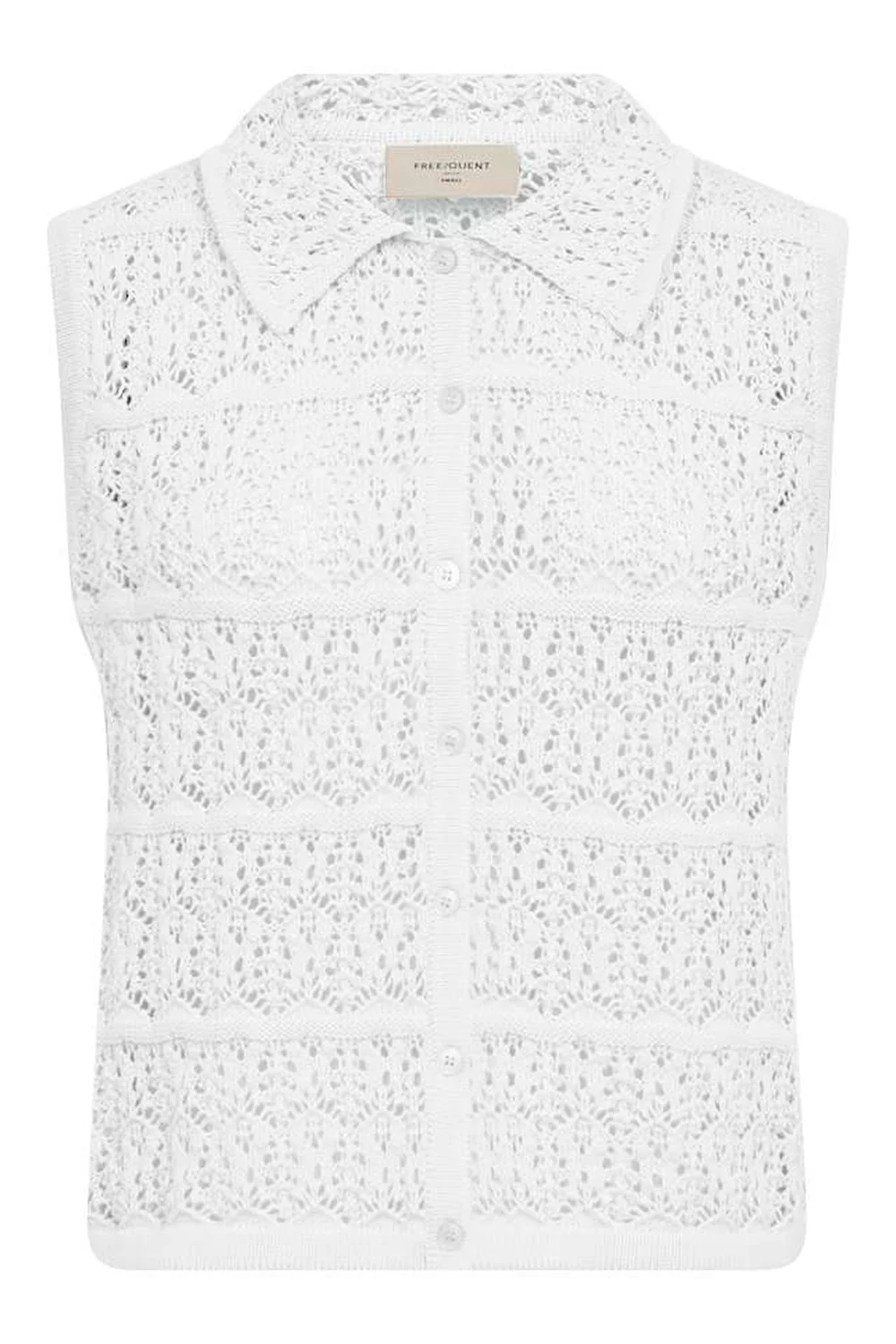 Fraya Waistcoat 207987 | Brilliant White | Vest fra Freequent - Image 2