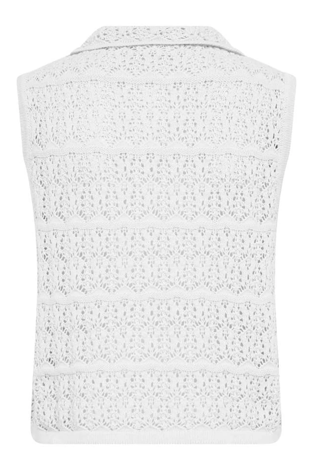 Fraya Waistcoat 207987 | Brilliant White | Vest fra Freequent - Image 6