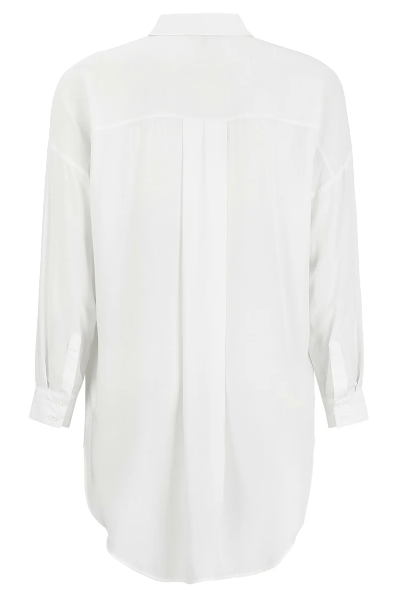 Freedom LS Long Shirt | Snow White | Skjortekjole fra Soft Rebels - Image 3