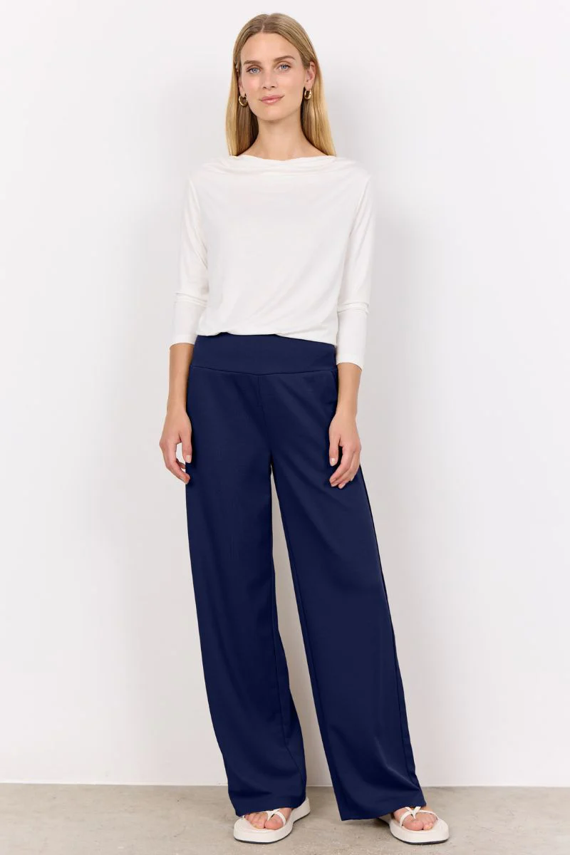 Freya Long Pants | Dark Blue | Bukser fra French Laundry - Image 3