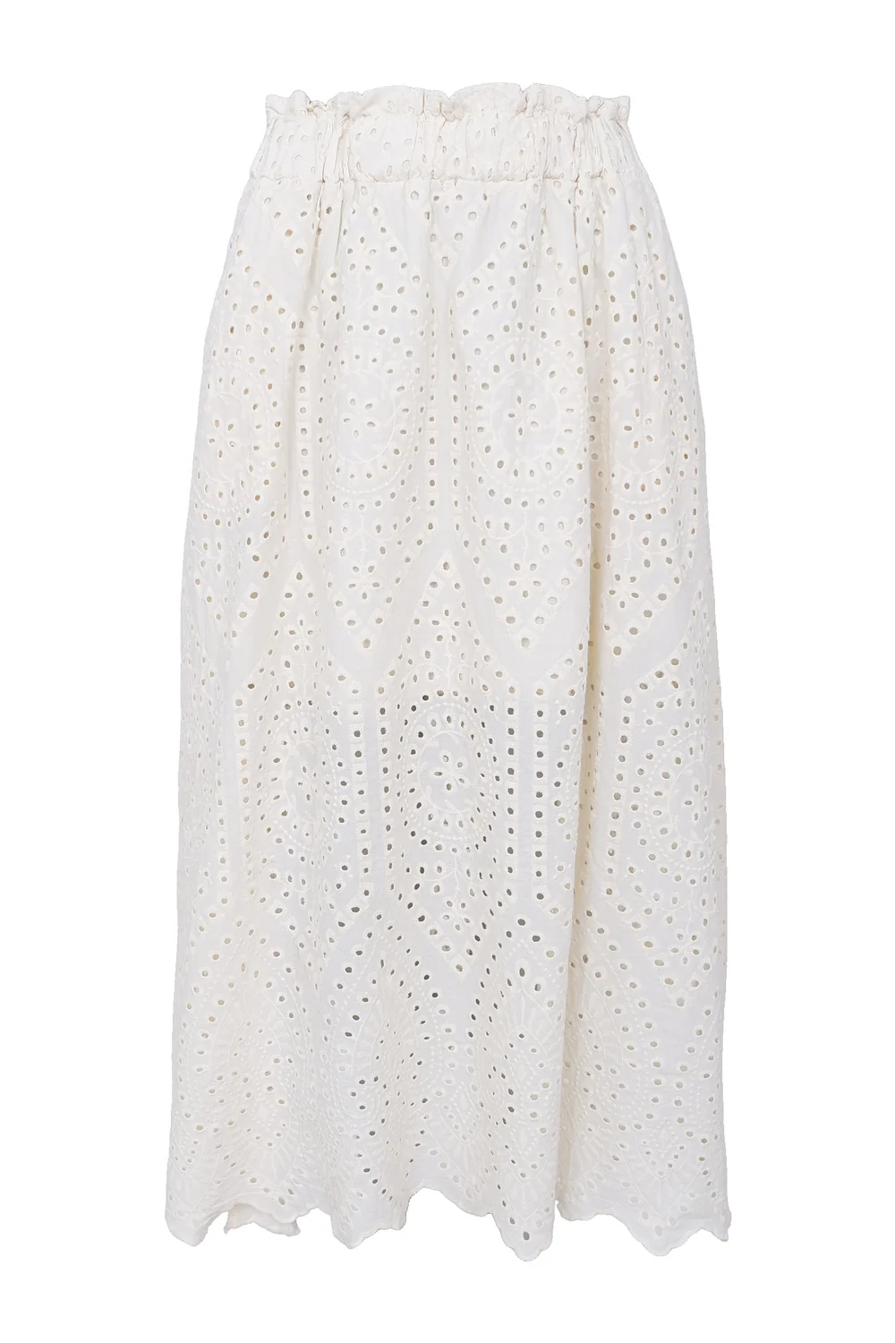 Frey Lace Skirt | Creme | Nederdel fra Black Colour - Image 3