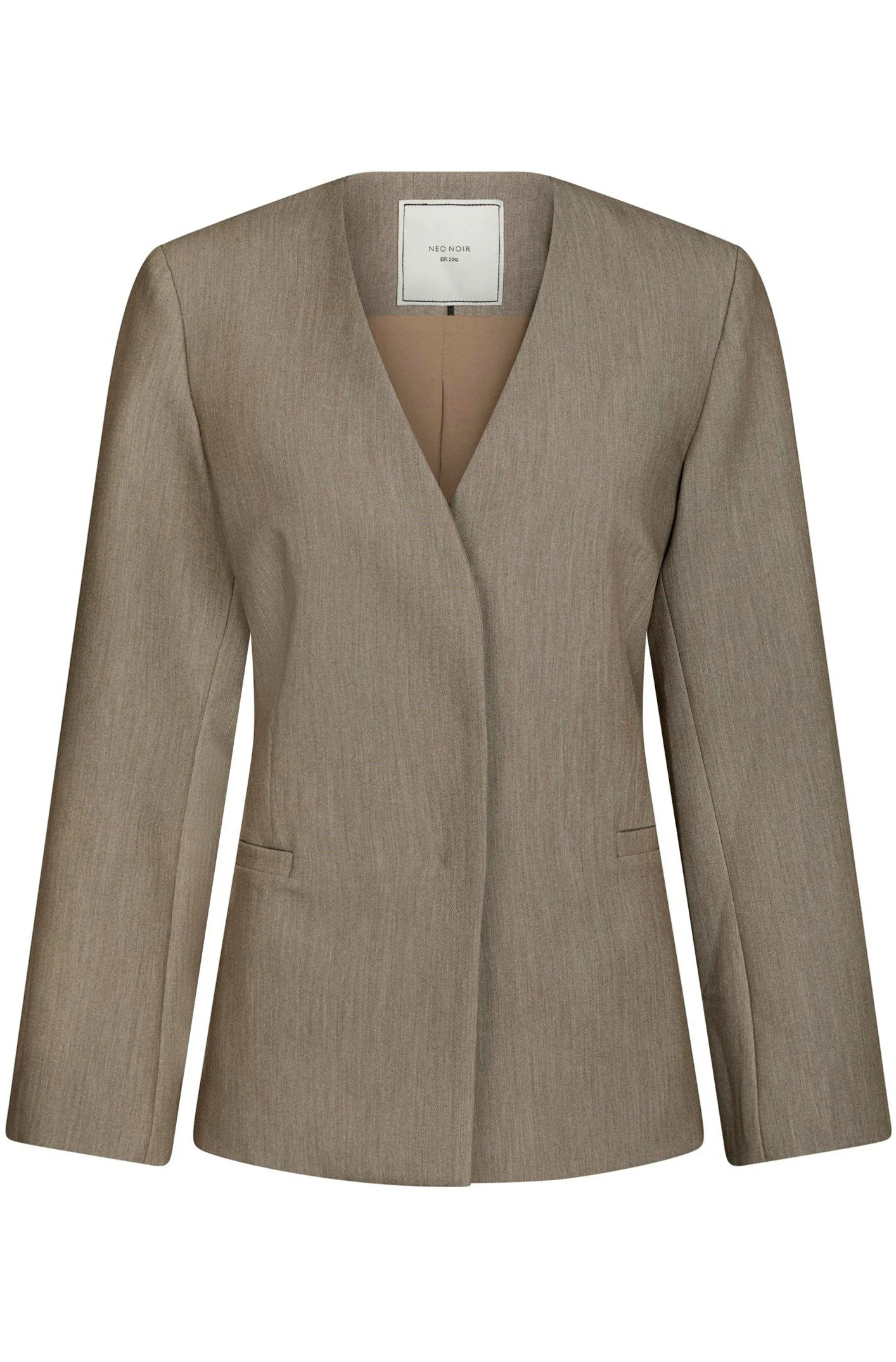 Frillis Fitted Blazer | Dark Sand | Blazer fra Neo Noir - Image 3