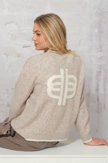 Gigi Knit Cardigan 2910 | Sand | Cardigan fra Prepair