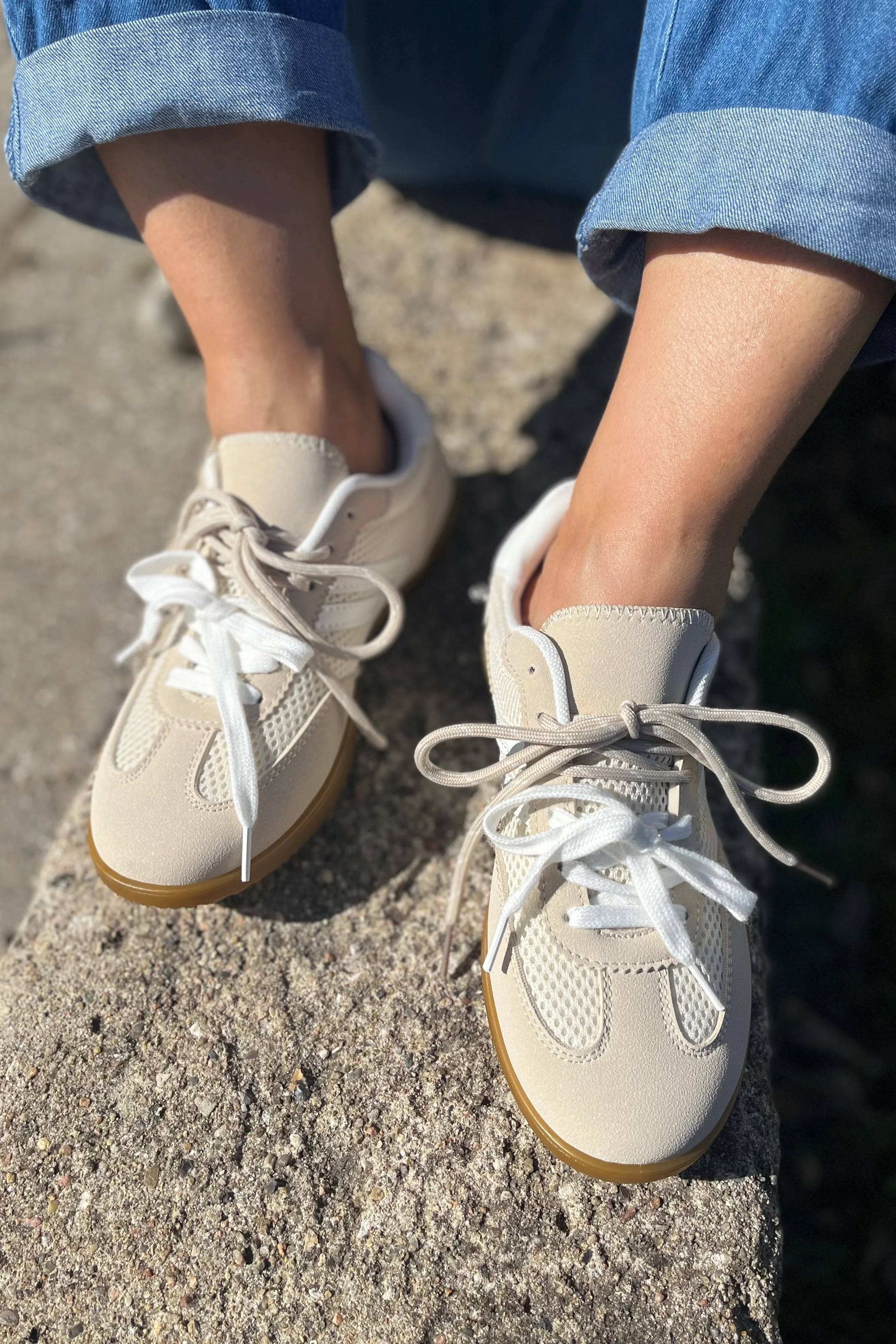 Polly Shoes | Beige | Sneakers fra Lazy Bear - Image 2
