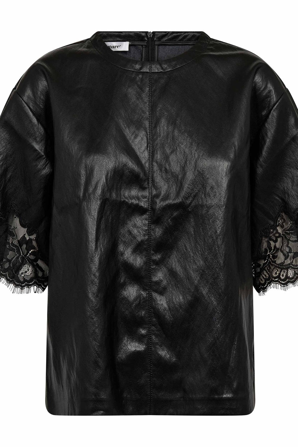 Gitt Box Lace Tee 45105 | Black | Bluse fra Co'couture - Image 5