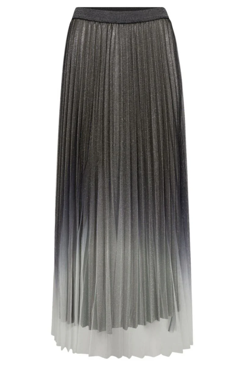 Glitter Plissé Skirt 34211 | Silver | Nederdel fra Co'couture - Image 2