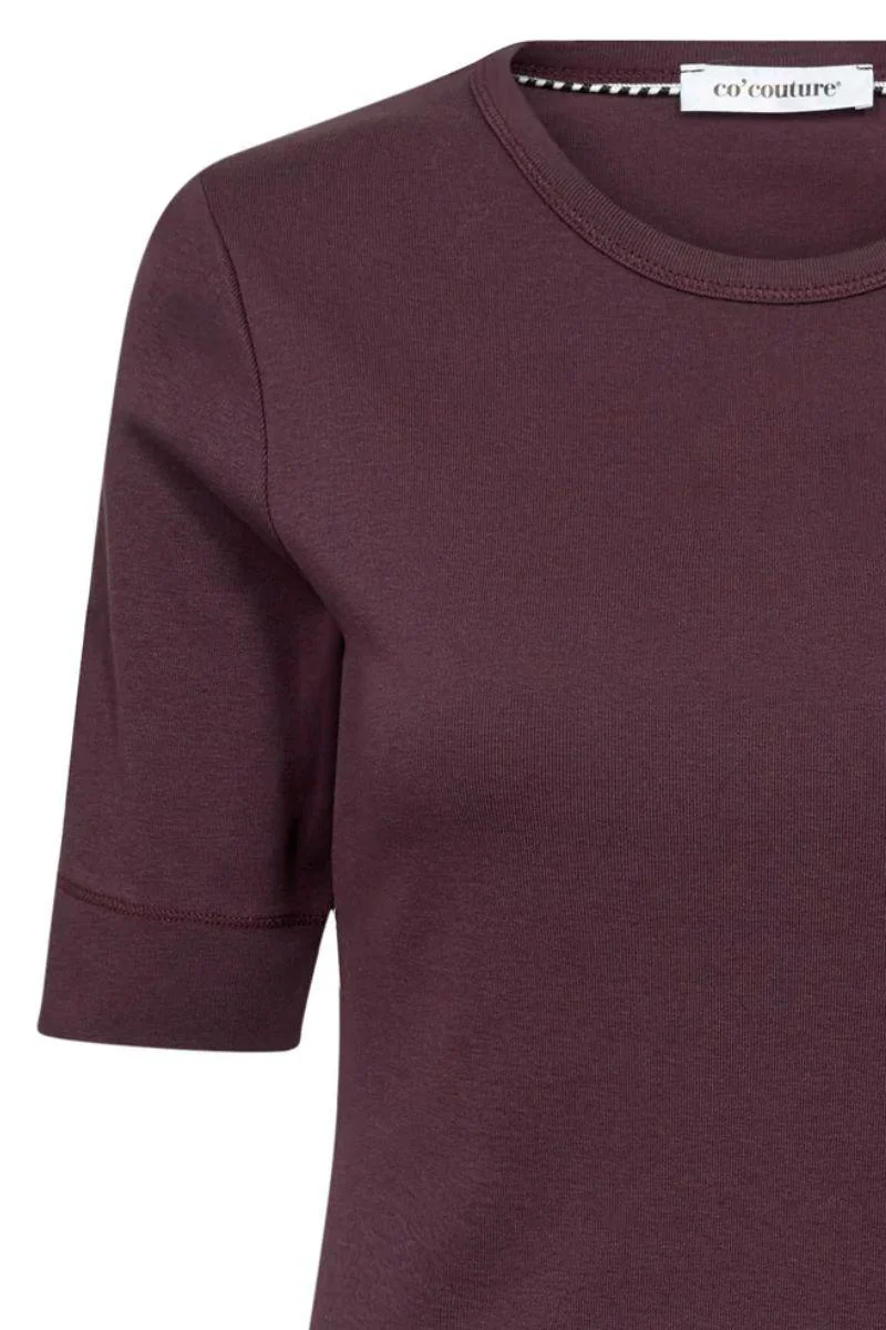 Granny SS Tee 33016 | Winered | T-Shirt fra Co'couture - Image 2