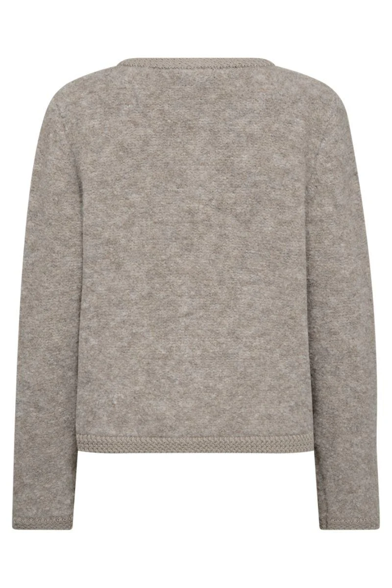 Grschrista Cardigan 206727 | Simply Taupe Mel. | Cardigan fra Freequent - Image 4