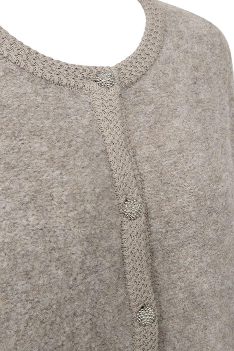Grschrista Cardigan 206727 | Simply Taupe Mel. | Cardigan fra Freequent - Image 5