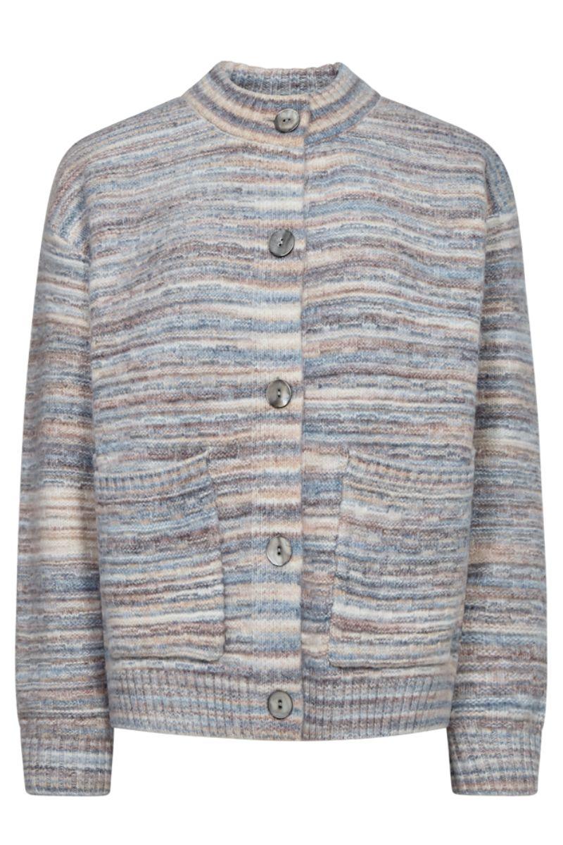 Grsclas Cardigan 205841 | Star Off-White W. Baby Blue | Cardigan fra Freequent - Image 2