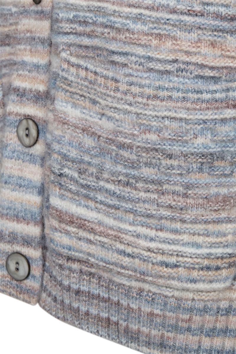 Grsclas Cardigan 205841 | Star Off-White W. Baby Blue | Cardigan fra Freequent - Image 6