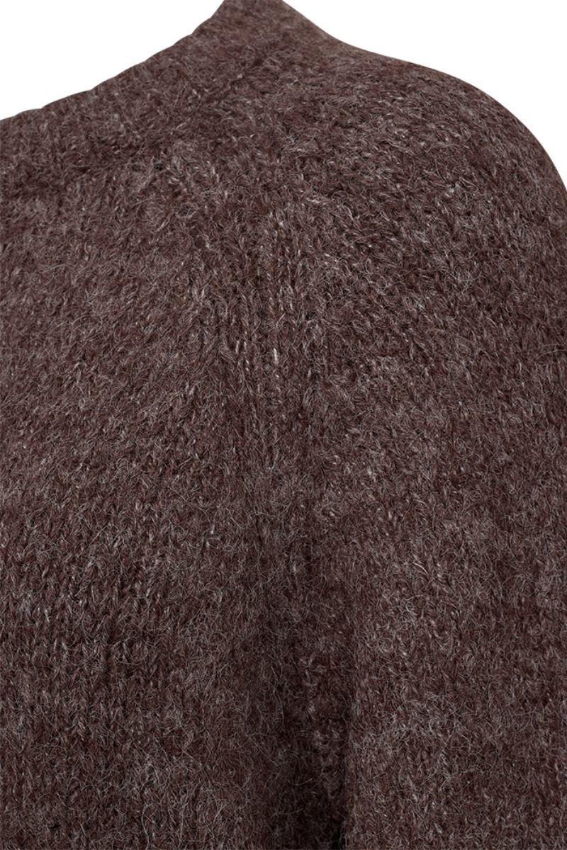 Grslulu Pullover 205507 | Coffee Bean Melange | Strik fra Freequent - Image 3