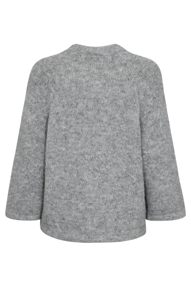 Grslulu Pullover 205507 | Medium Grey mlg. | Sweater fra Freequent - Image 2