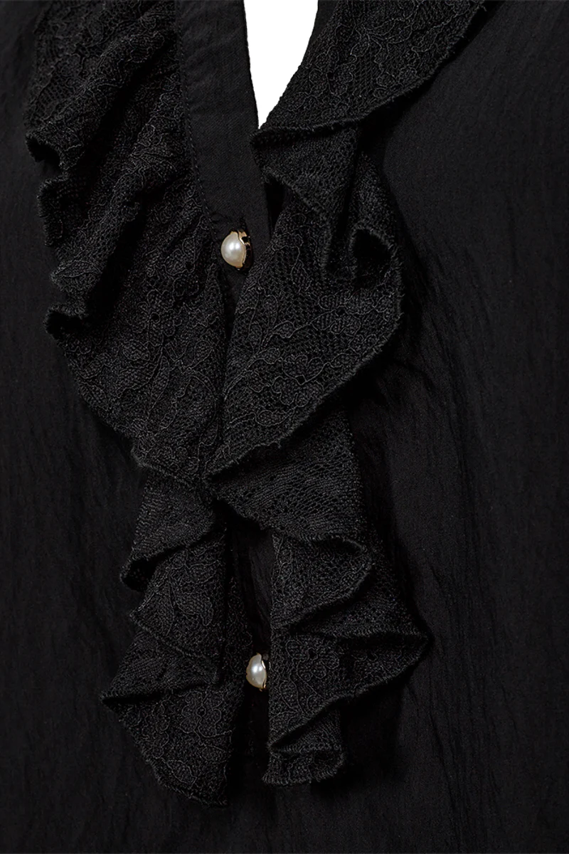 Gruly Blouse 205176 | Black | Bluse fra Freequent - Image 3