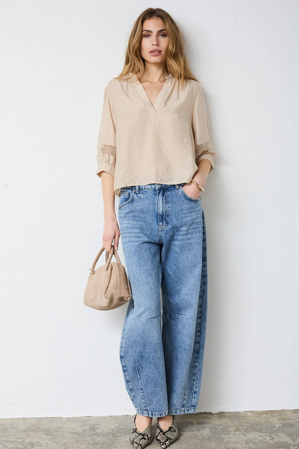 Gwenda SS Blouse 45084 | Mink | Top fra Co'couture - Image 4