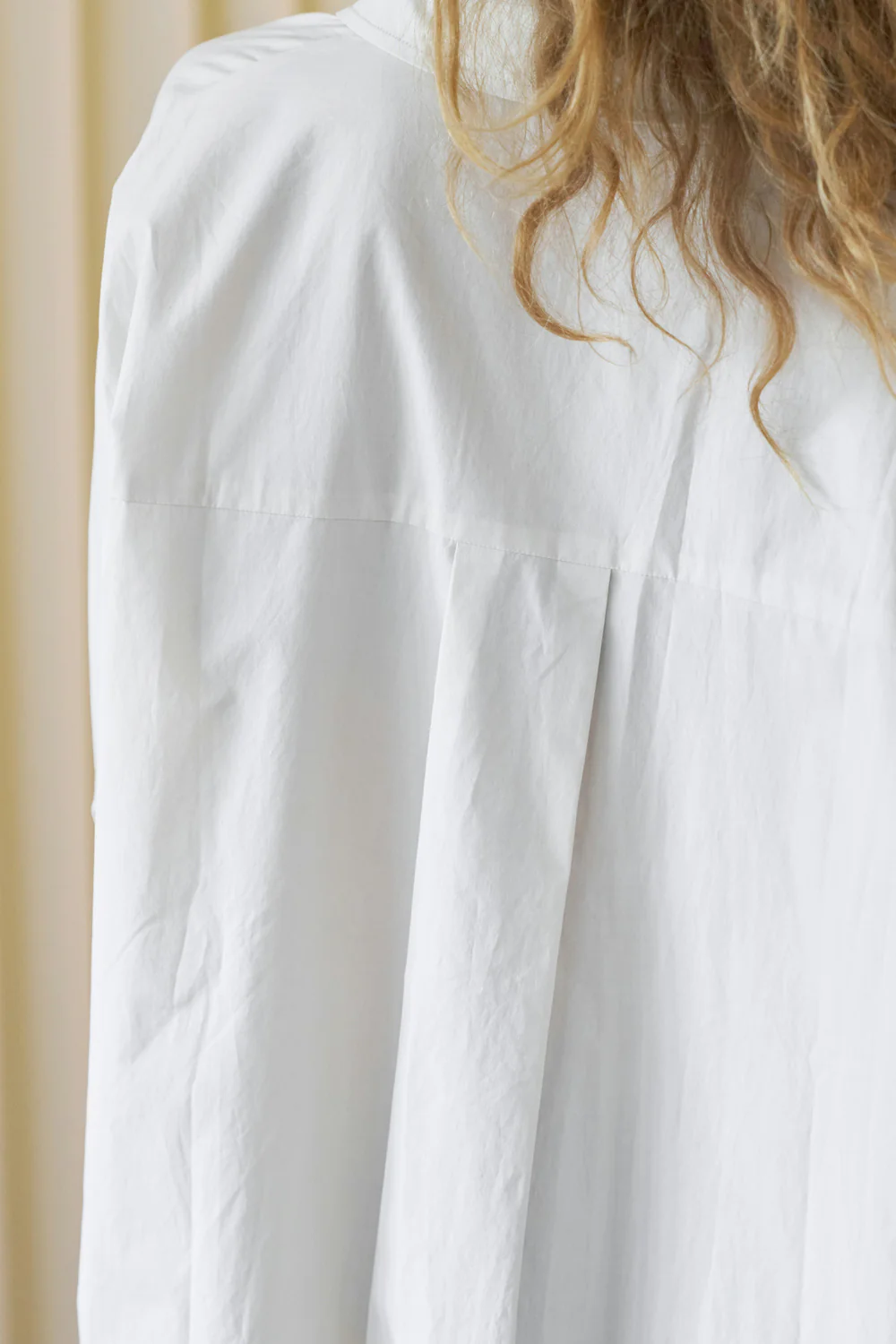 Halina Poplin Shirt | Ivory | Bluse fra Neo Noir - Image 4