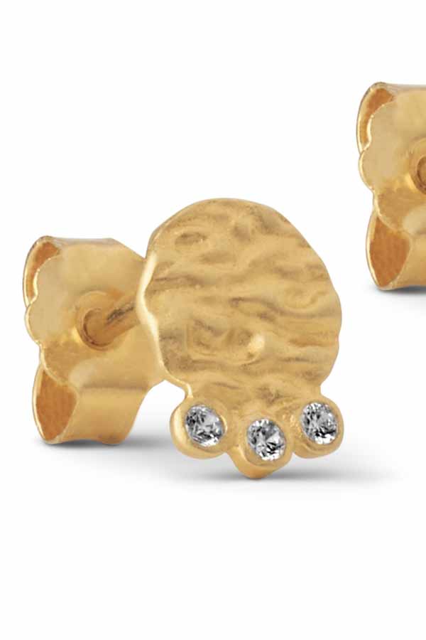 Hammered coin stud | Ørestikkere fra Enamel - Image 3