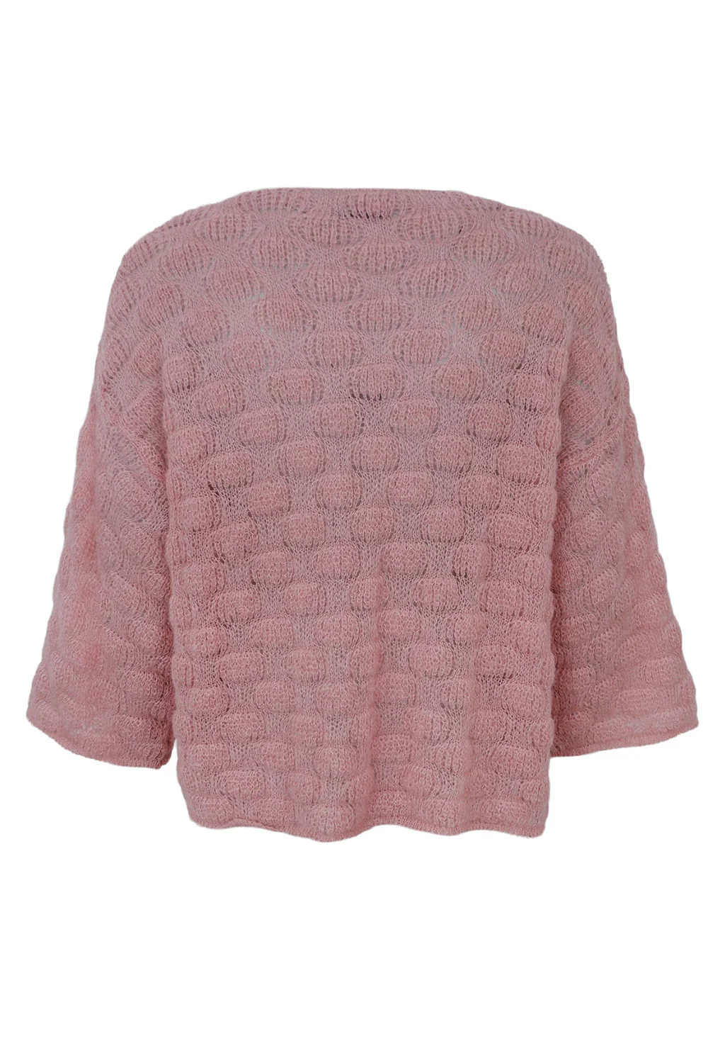 Harris V-Neck Jumper | Rose | Strik fra Black Colour - Image 3