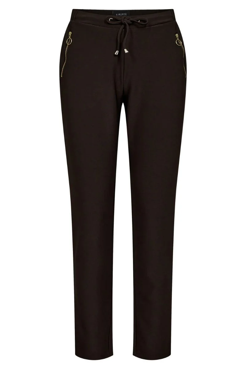 Henne Zip Pants | Coffee Bean | Bukser fra Liberté