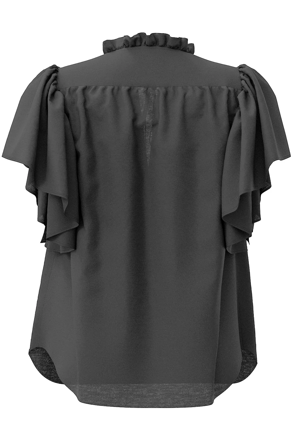 Hera SS Frill Top 35703 | Black | Top fra Co'couture - Image 3