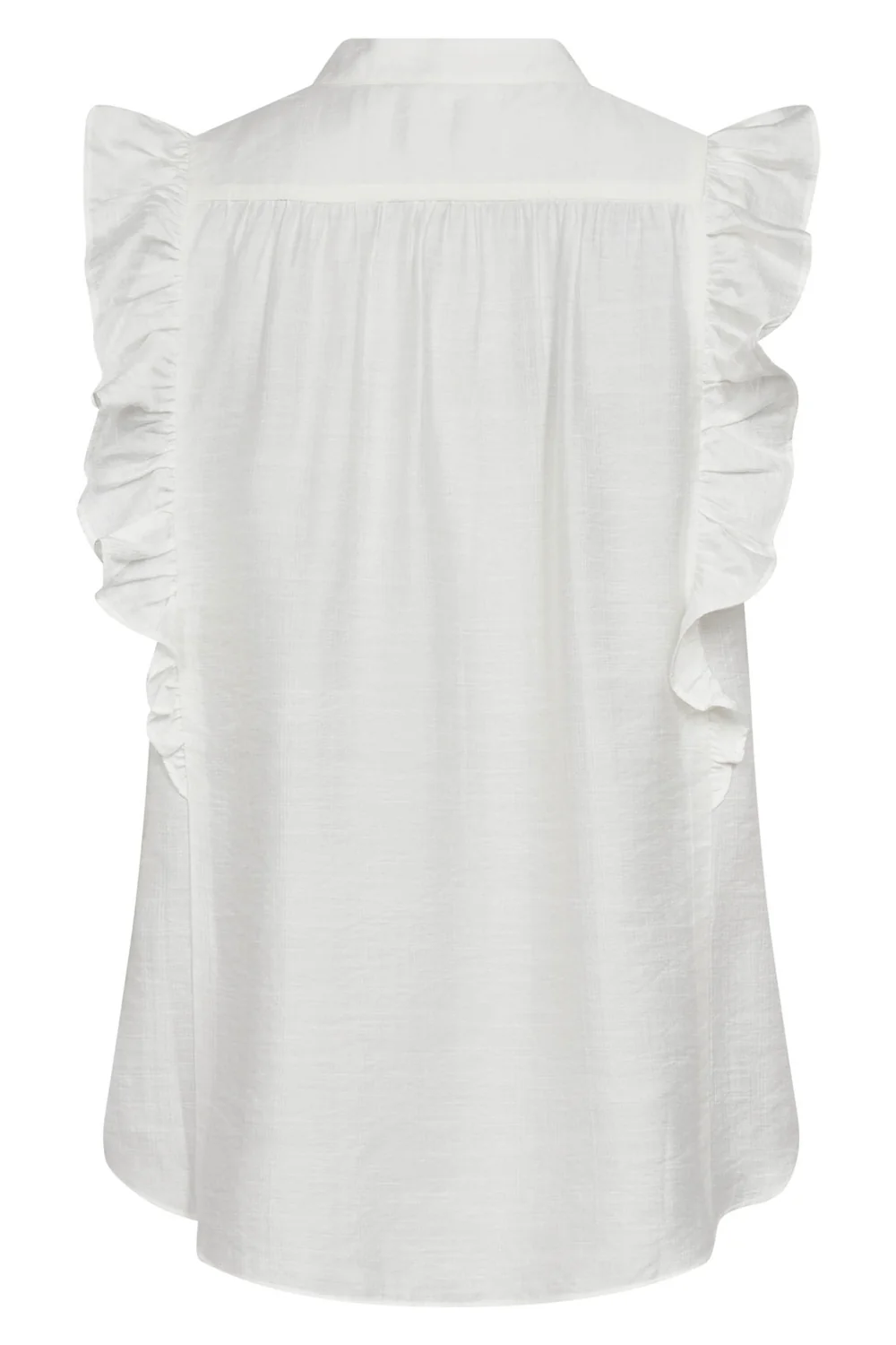 Heracc Frill Ss V-Top | White | Skjorte fra Co'Couture - Image 4