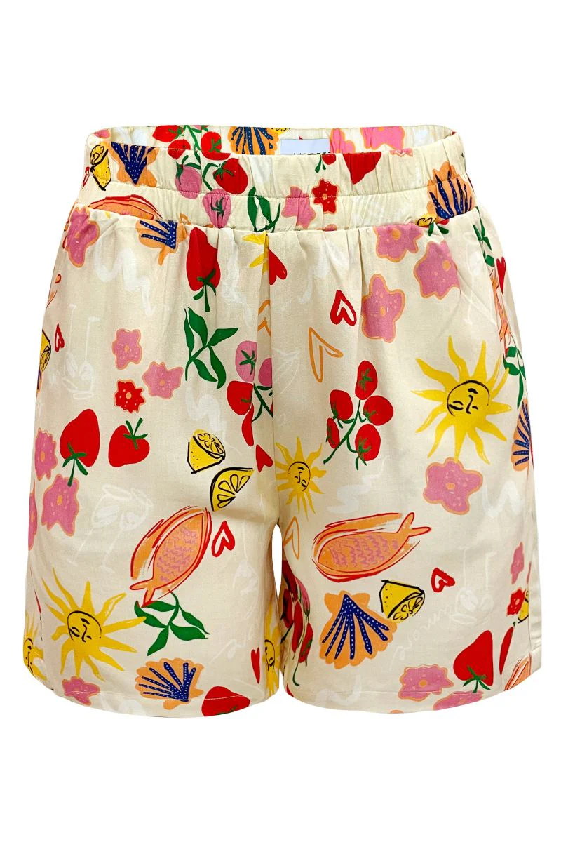 Hilma Shorts | Ivory Summer | Shorts fra Liberté