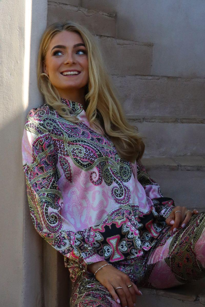 Hope Ls Shirt | Pink Scarf | Skjorte fra Liberté