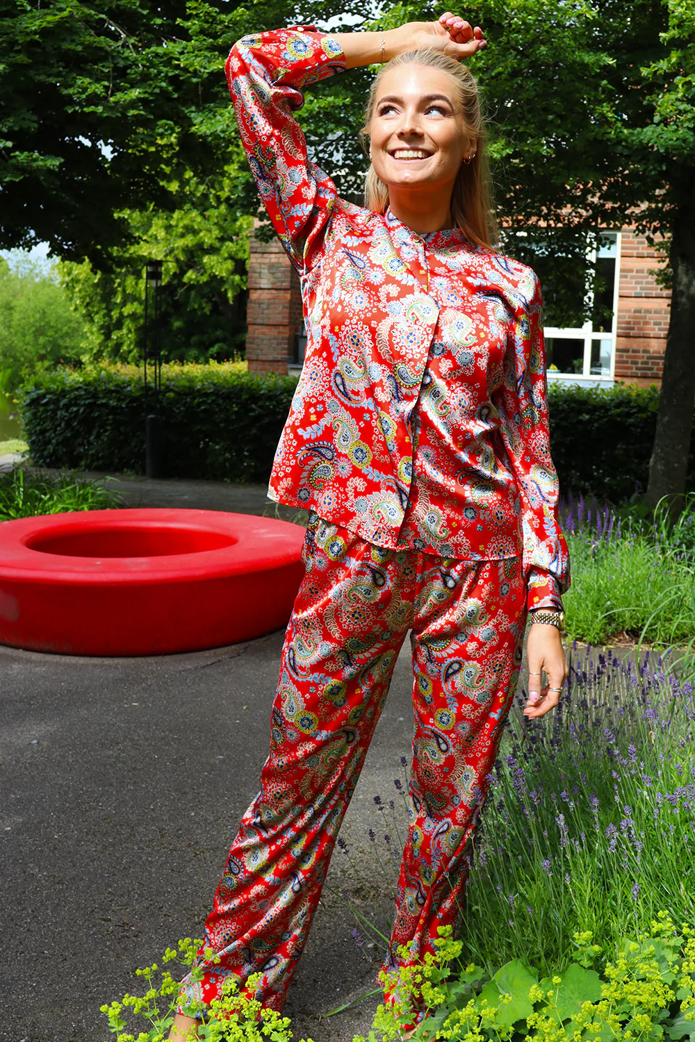 Hope Pants | Red Paisley | Bukser fra Liberté - Image 2