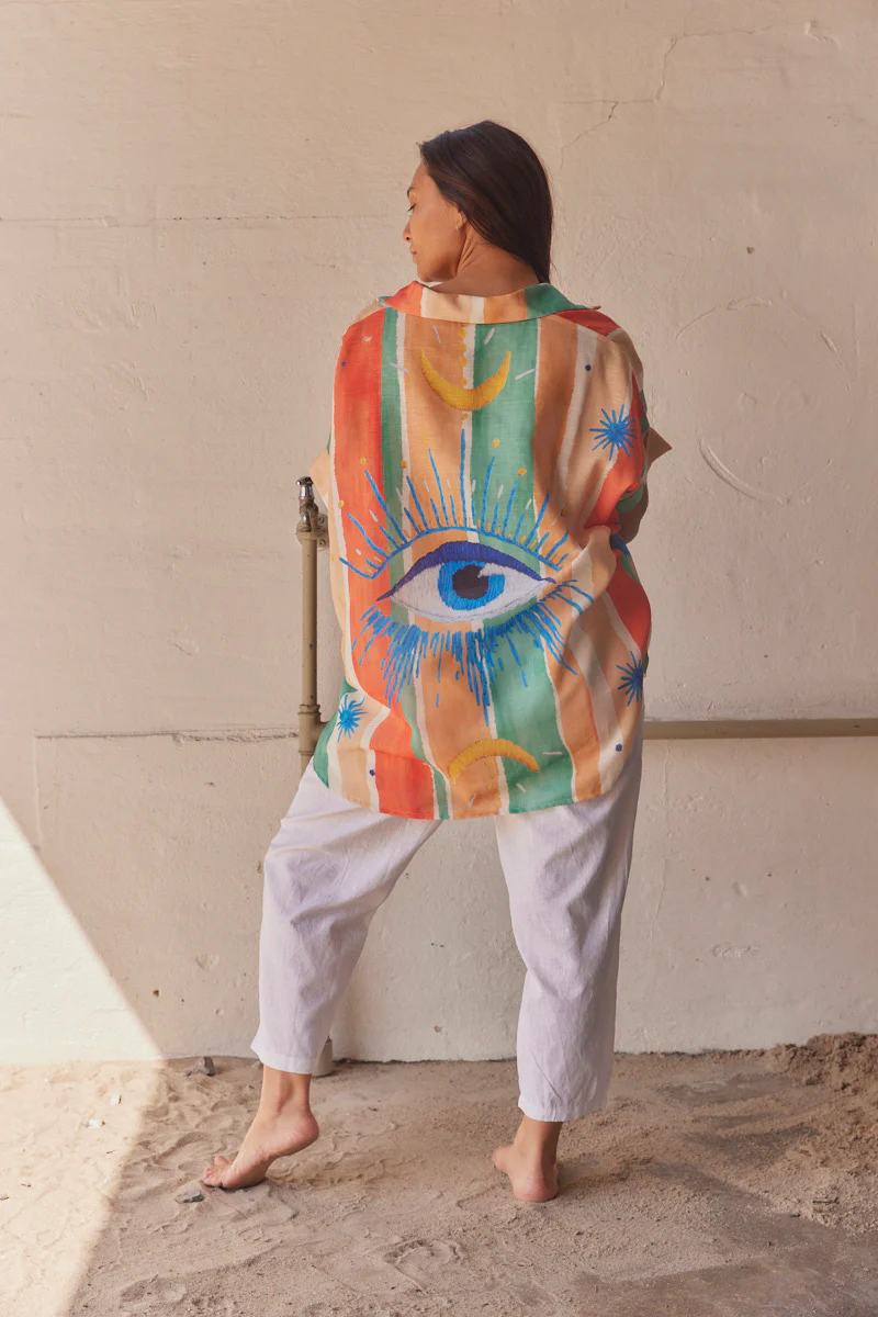 Horus Heart SS shirt | Orange | Skjorte fra Atelier C - Image 2