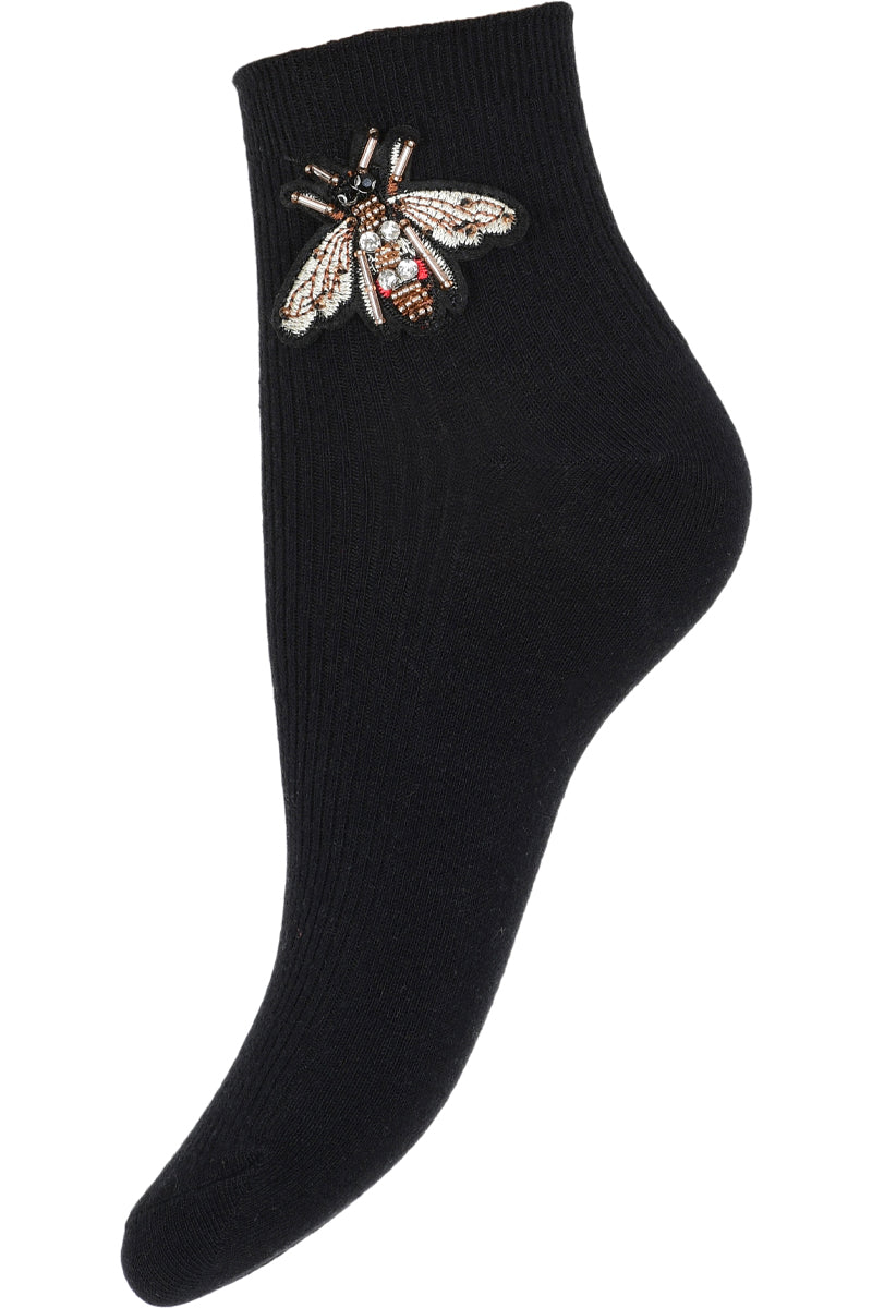 Sock Golden Bee | Black | Strømper fra Hype the Detail