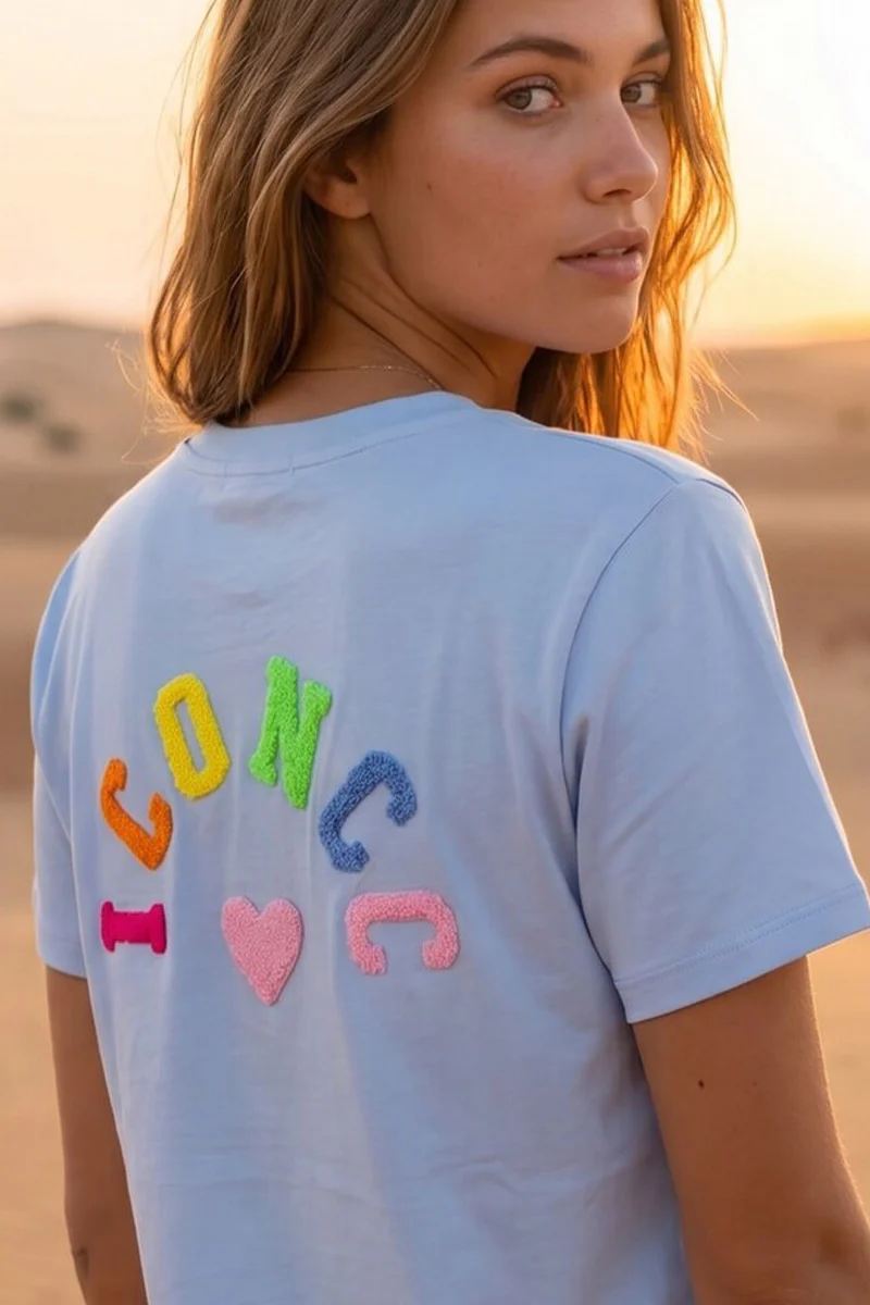Iconic Tee | Blue Multi