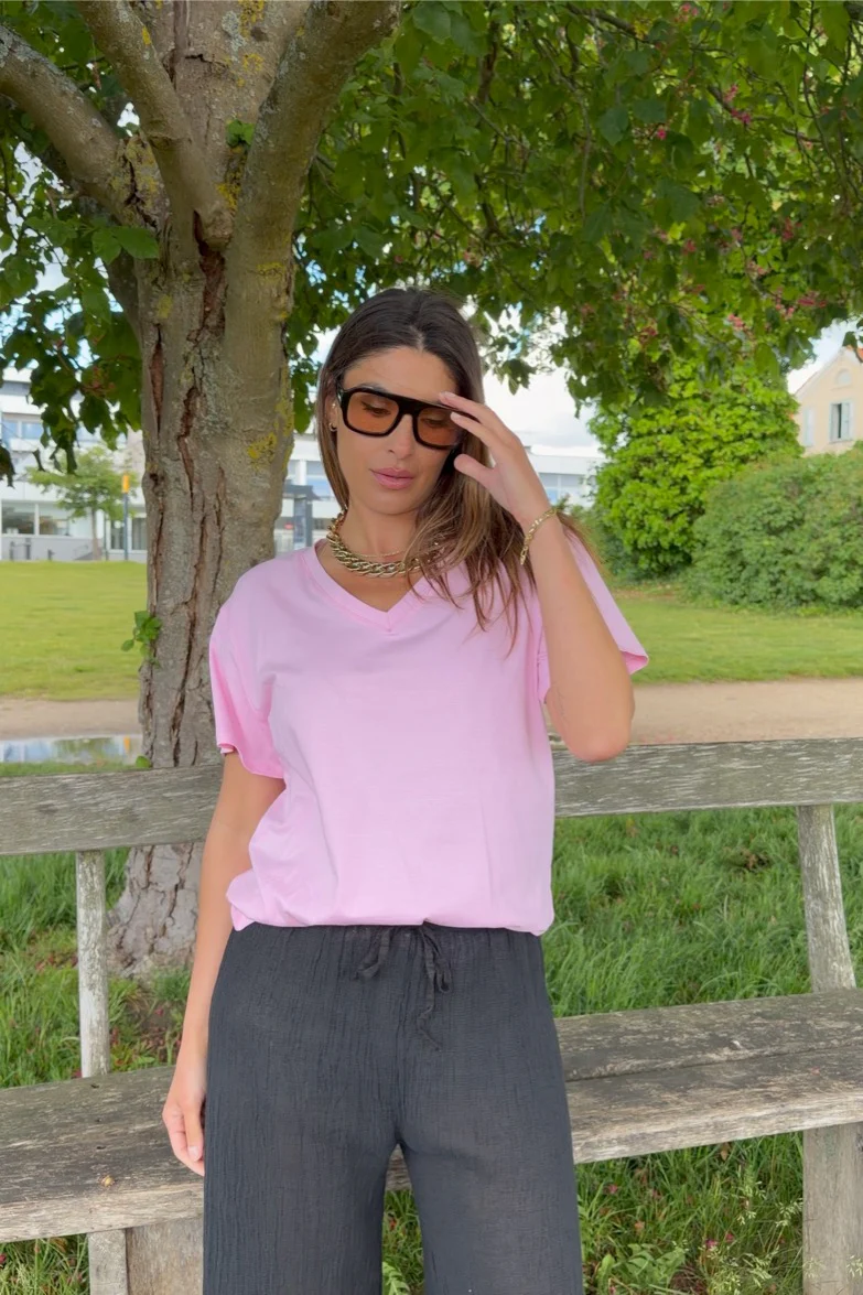 Iconic Tee | Pink Multi - Image 2