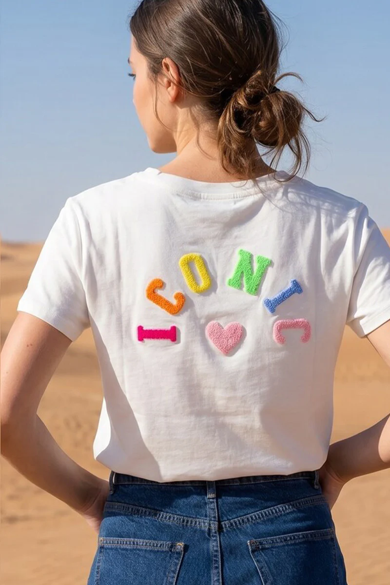 Iconic Tee | White Multi