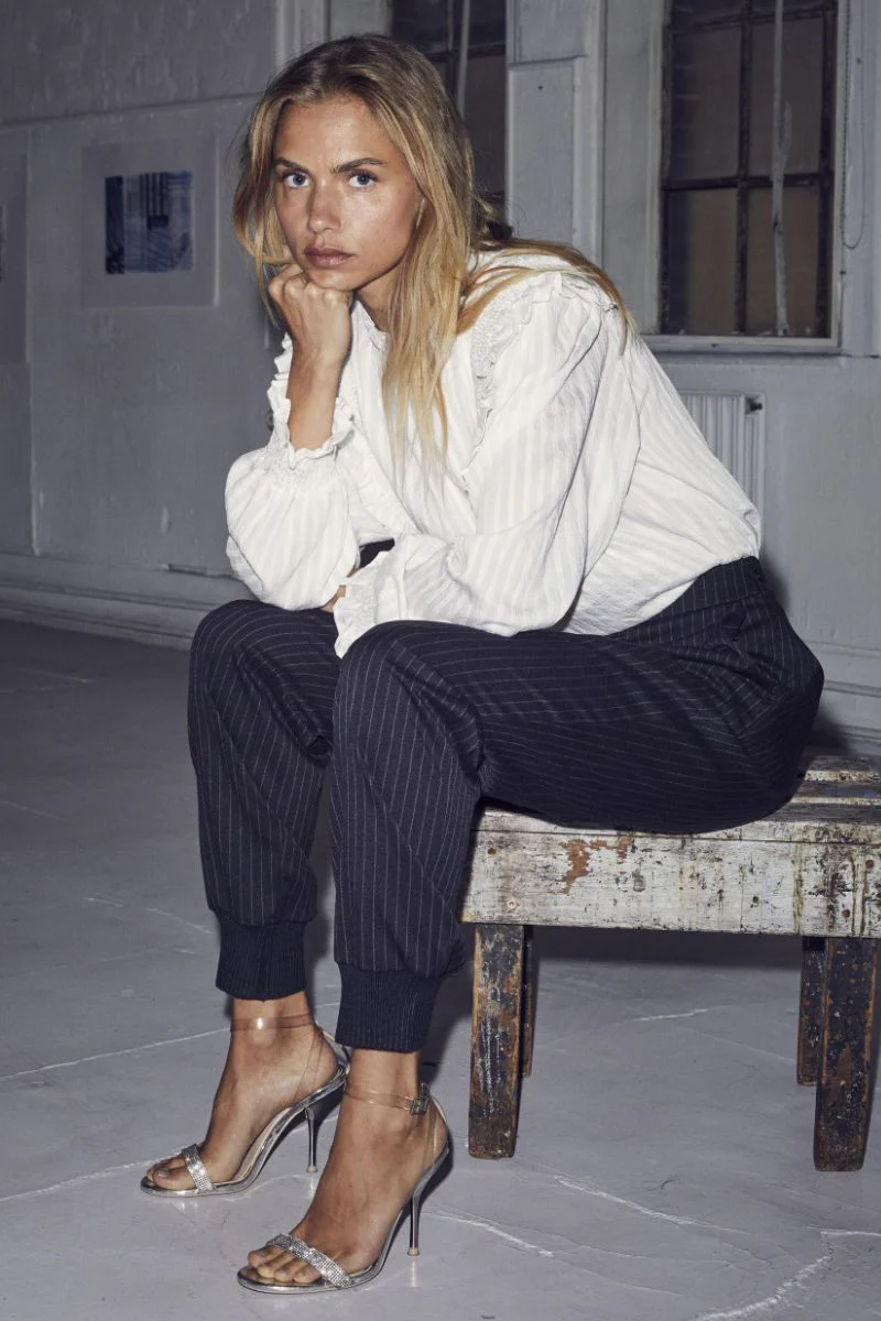 Ida Pin Jog Pant 31106 | Dark Grey | Bukser fra Co'couture - Image 4