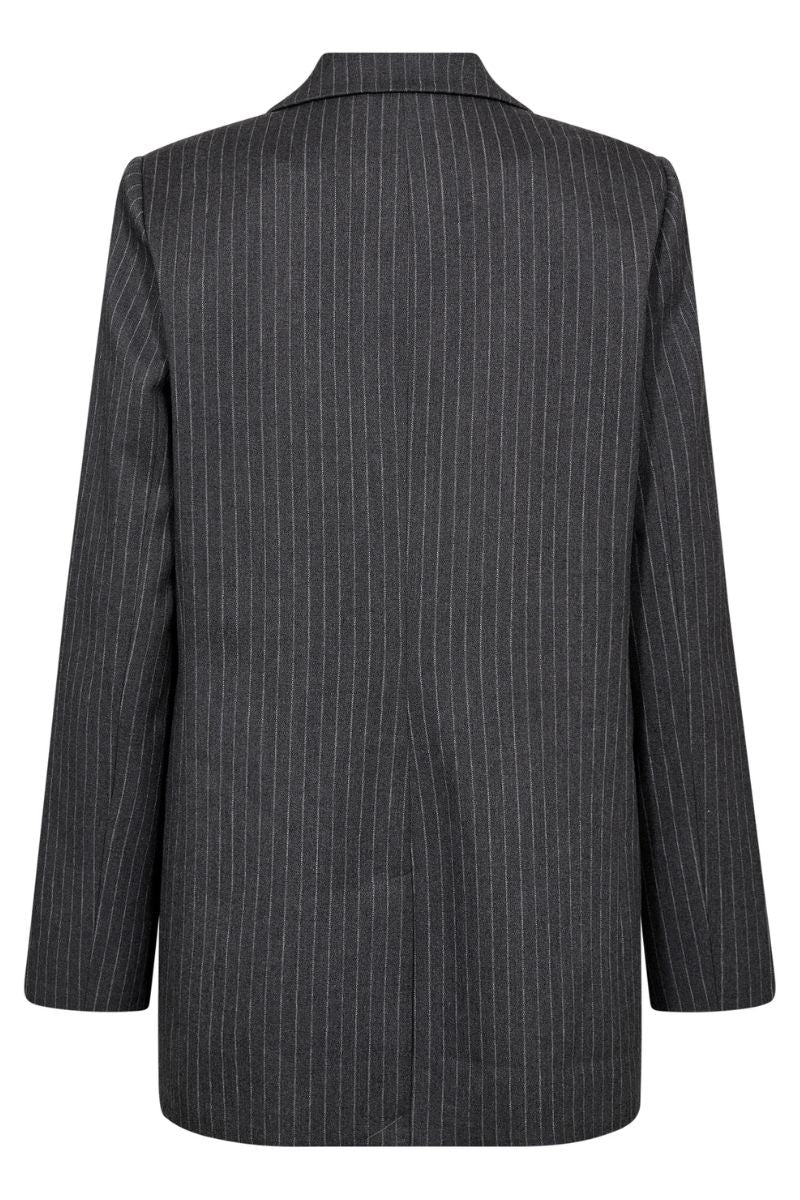 Ida Pin Single Oversi Blazer 30085 | Mid Grey | Blazer fra Co'couture - Image 2