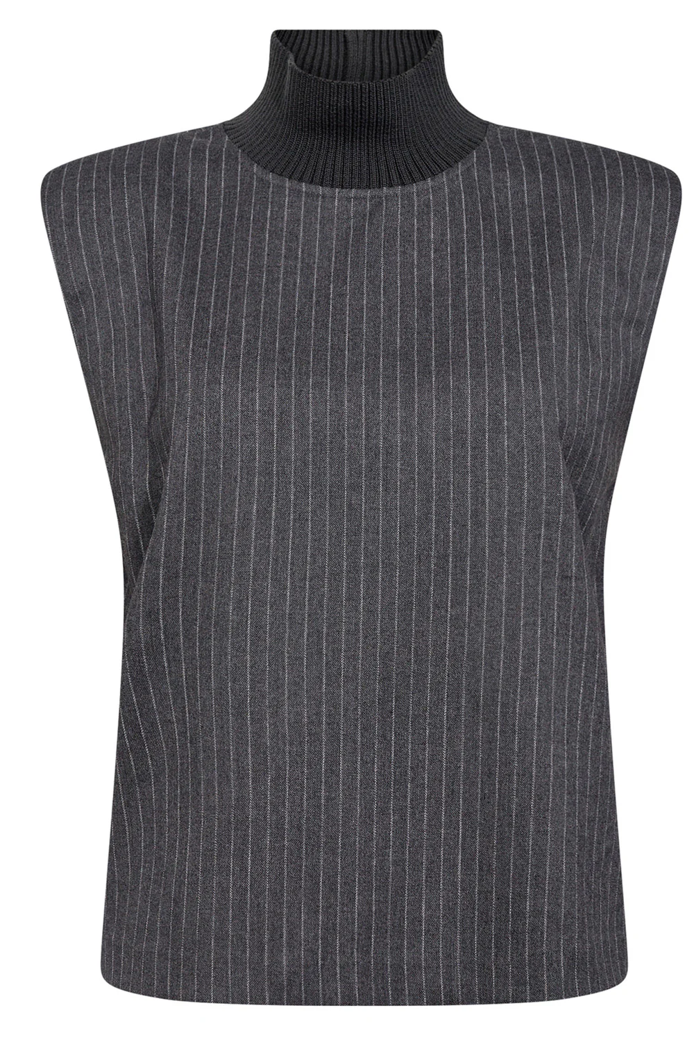 Ida Pin Stripe Top 35226 | Mid Grey | T-Shirt fra Co'couture