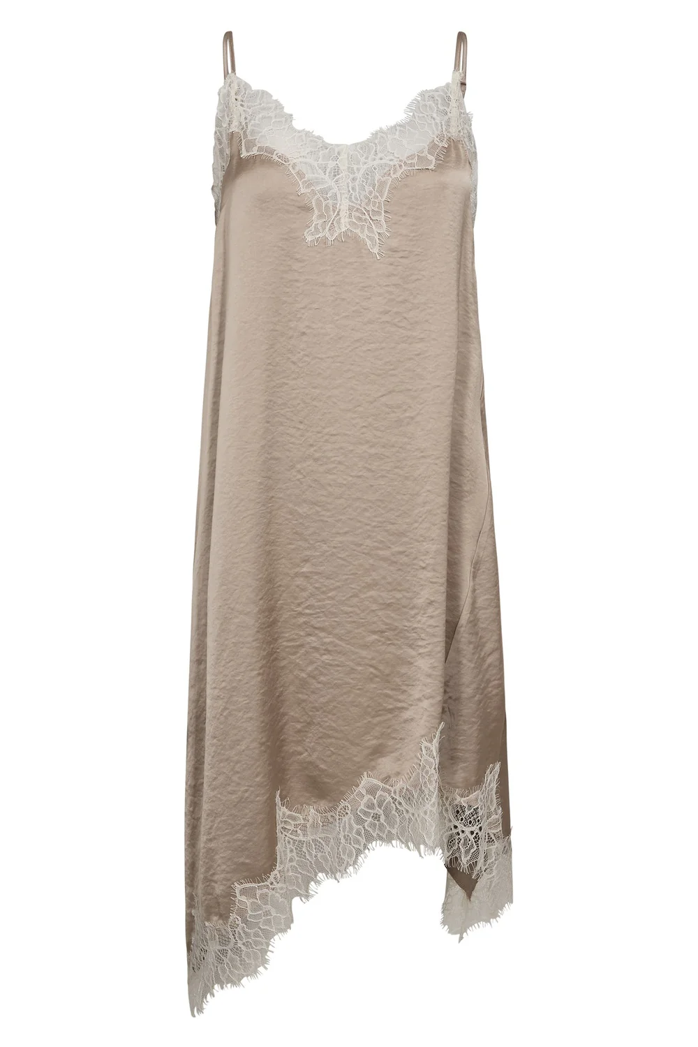 Idun Lace Strap Dress 46105 | Bisquit | Kjole fra Co'couture - Image 2