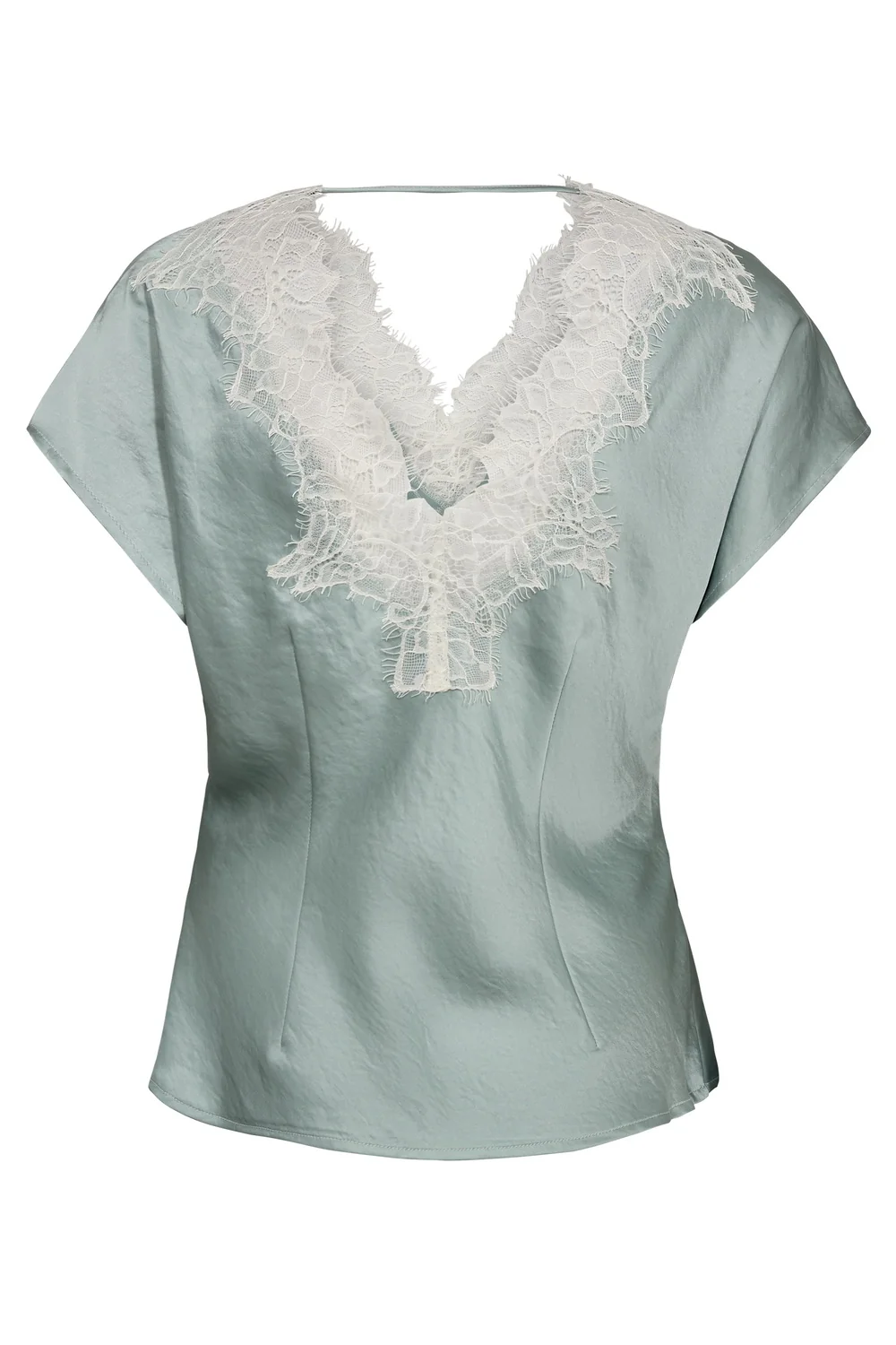 Iduncc Lace Ss Blouse | Mint | Skjorte fra Co'Couture - Image 2