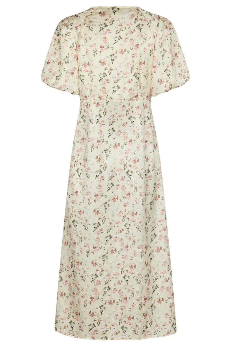 Illana Flower Print Dress | Creme | Kjole fra Neo Noir - Image 3