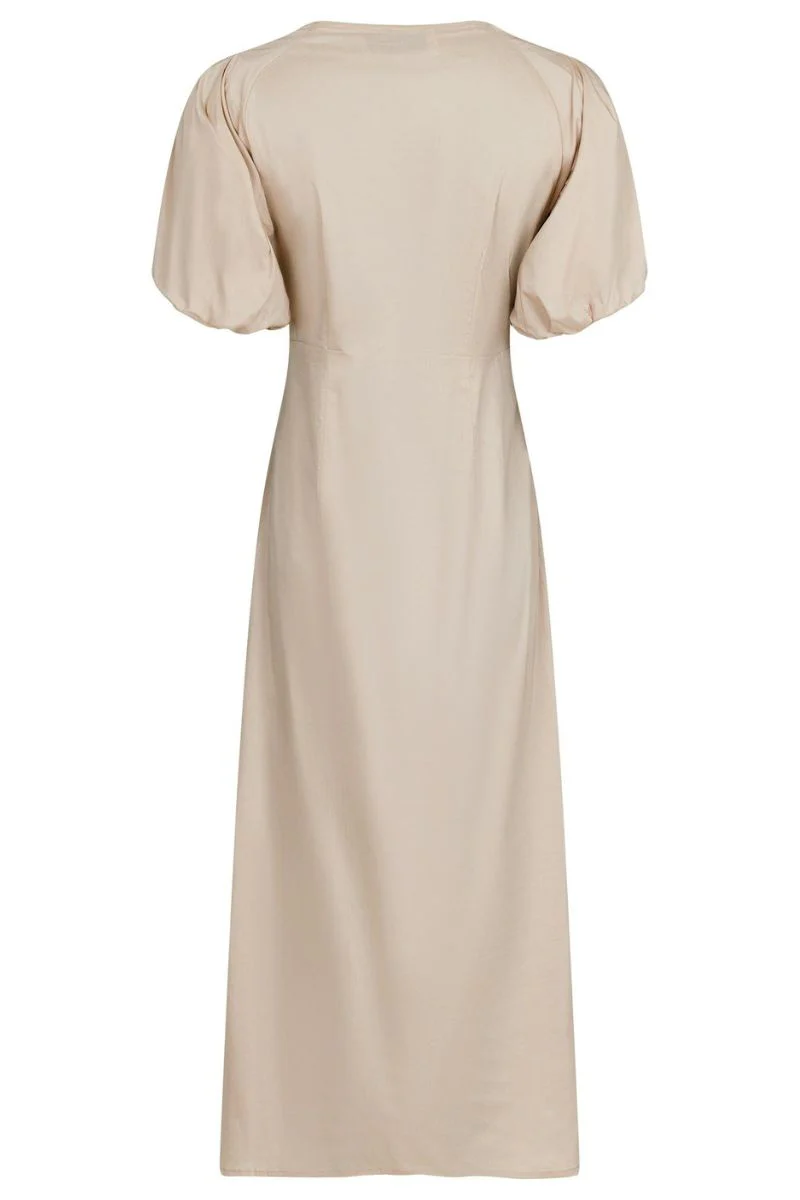 Illana Poplin Dress | Dark Sand | Kjole fra Neo Noir - Image 3