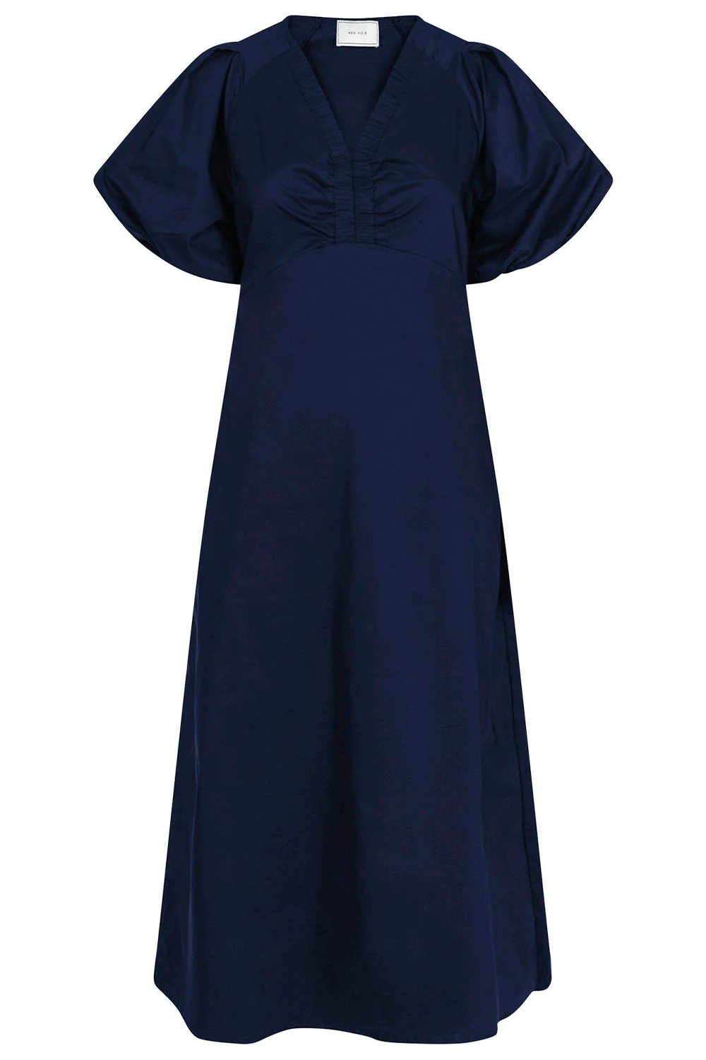 Illana Poplin Dress | Navy | Kjole fra Neo Noir - Image 2