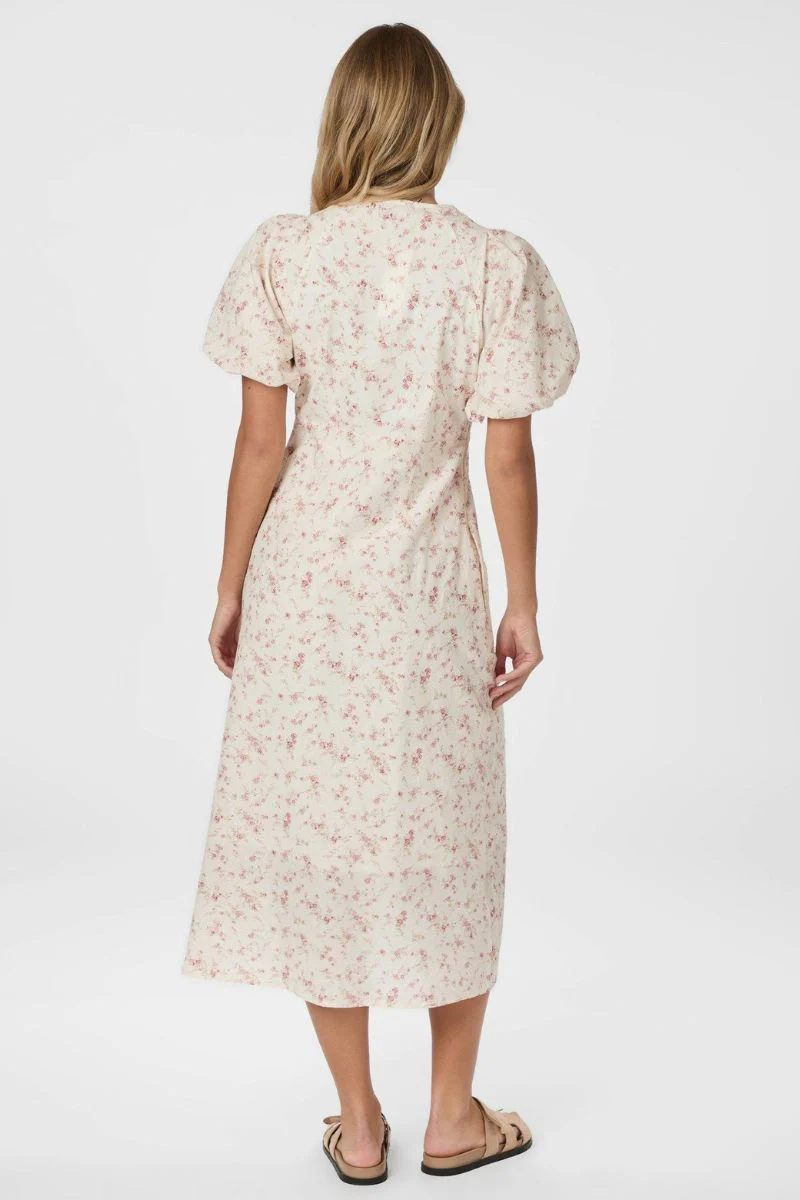 Illana Print Dress | Dusty Rose | Kjole fra Neo Noir - Image 4