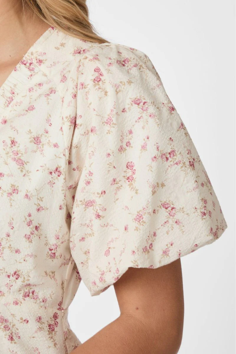 Illana Print Dress | Dusty Rose | Kjole fra Neo Noir - Image 5