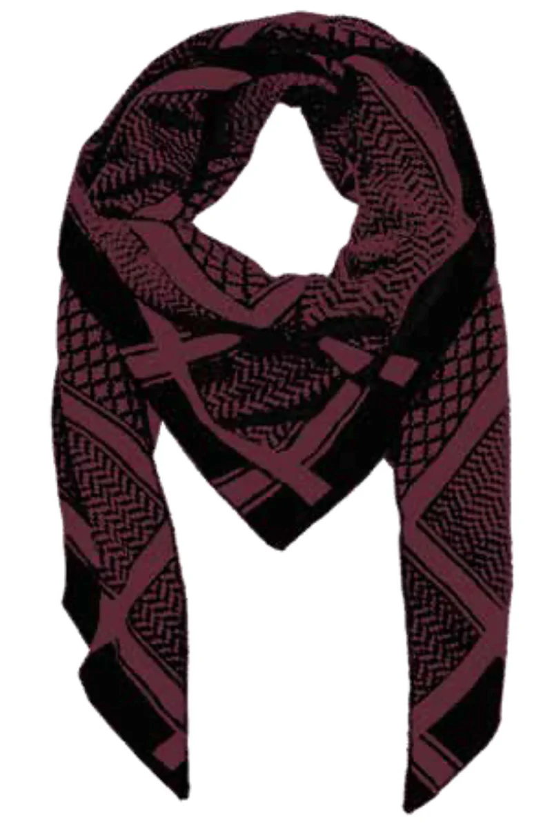 Imperial Scarf | Dark red combi | Tørklæde fra French Laundry - Image 2