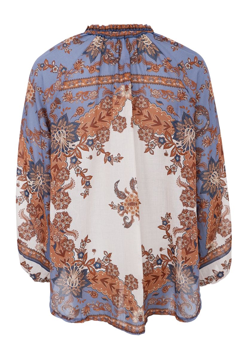 Indigo Blouse | Blue | Bluse fra Black Colour - Image 4
