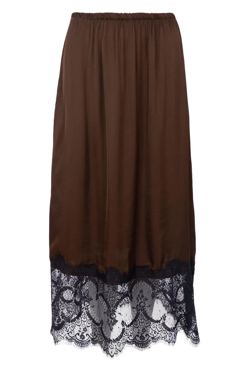 Isabella Skirt | Coffee | Nederdel fra Black Colour