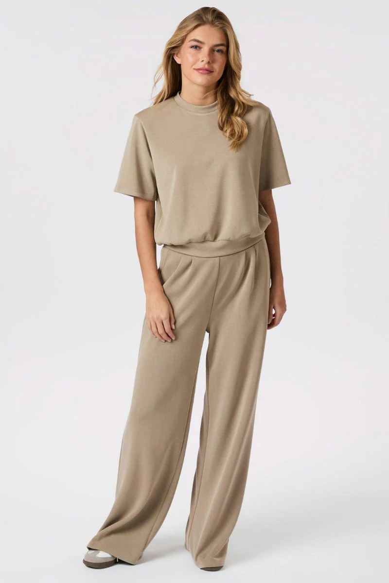 Isark Soft Pants | Taupe | Bukser fra Neo Noir - Image 3