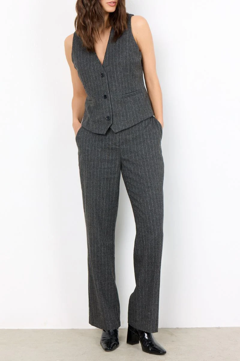 Isle Royale Vest | Dark Grey Melange Combi | Vest fra French Laundry - Image 8