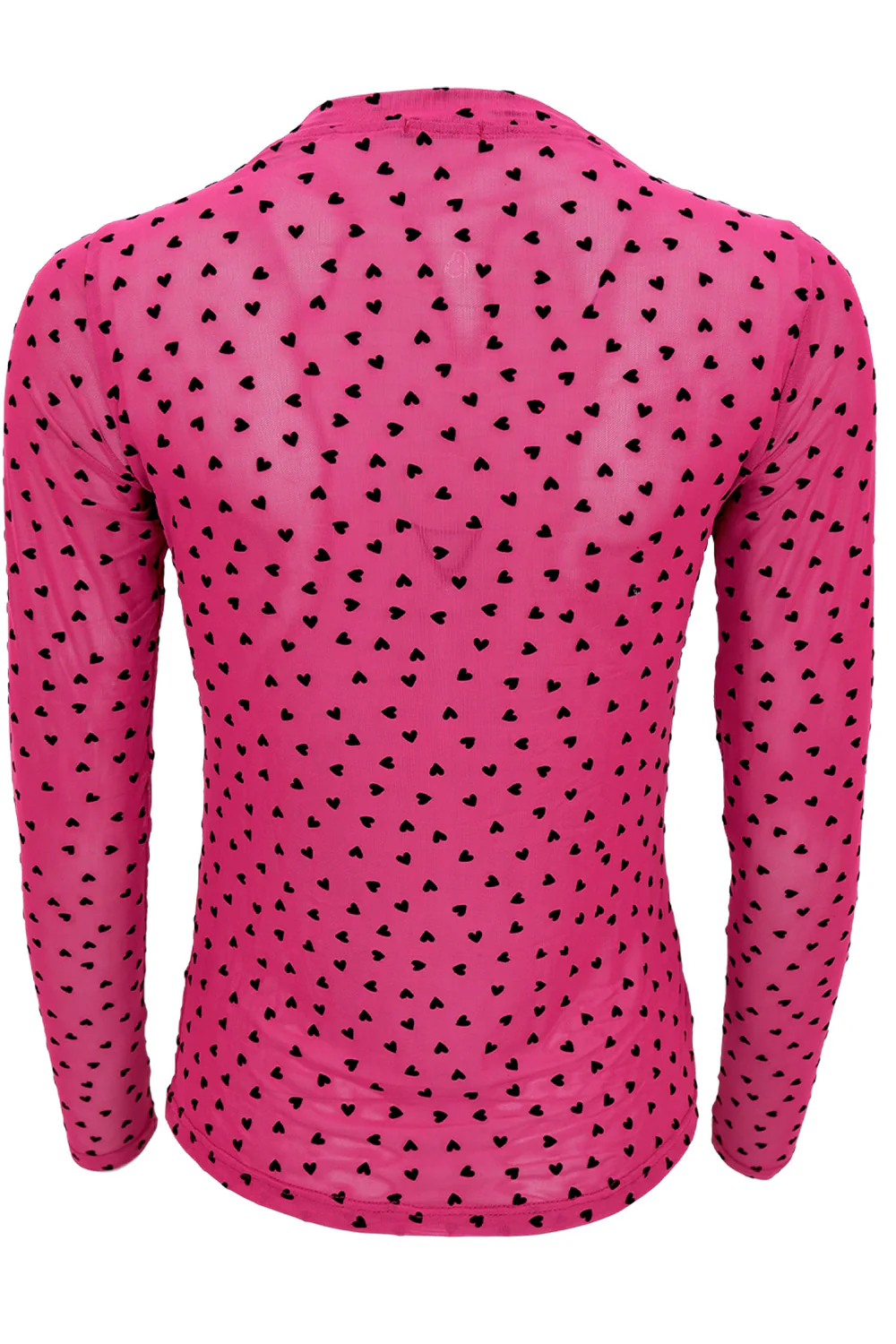 Isole Love Mesh Blouse | Fuchsia | Bluse fra Black Colour - Image 2