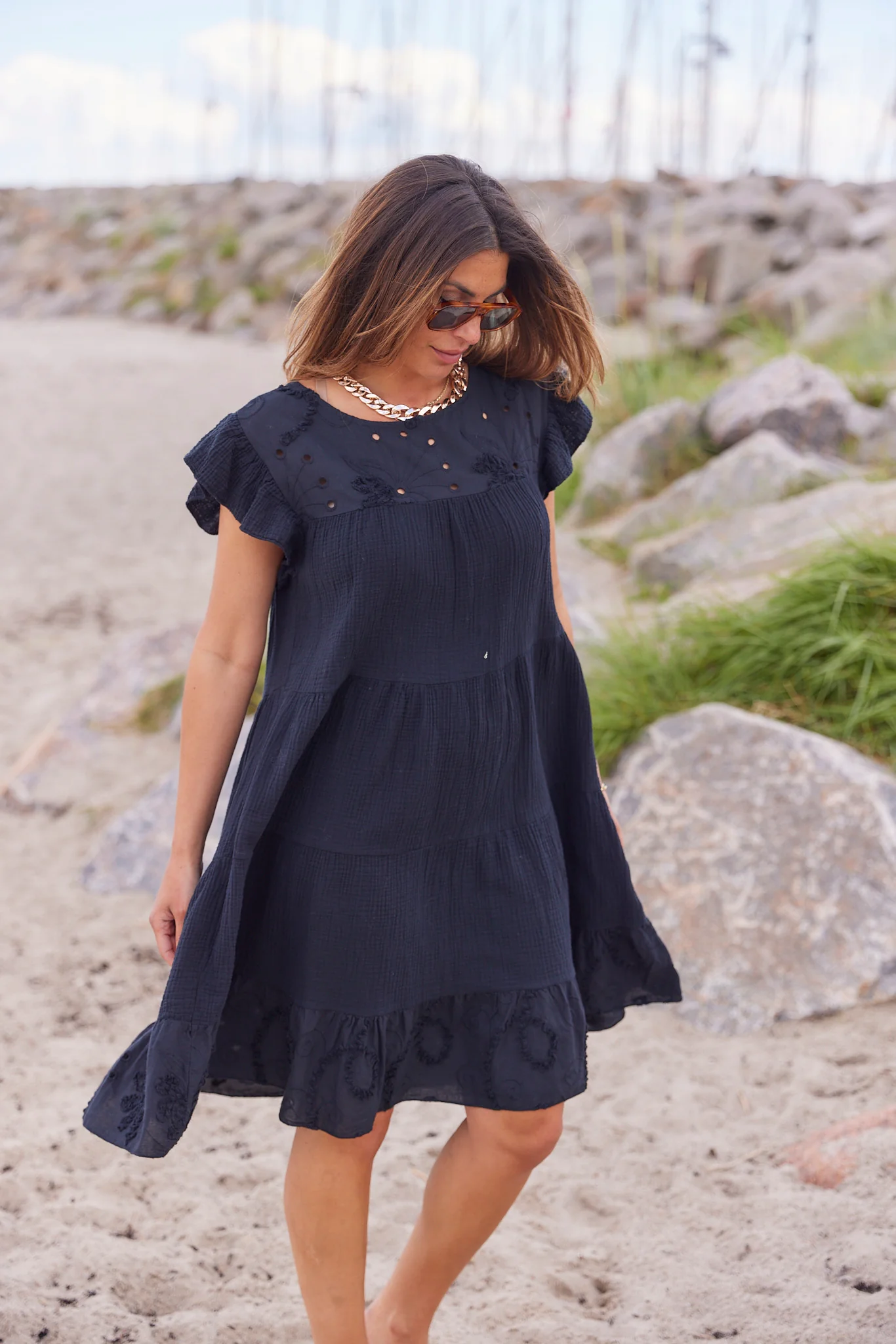 Ivy Anglaise Dress | Black - Image 3